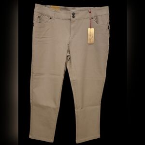 NWT Sabrina Lauren size 18W tan pants